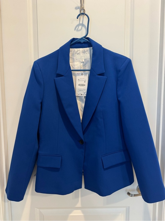 Zara Jackets & Blazers - Zara Women's Classic Single-Button Blazer - Royal Blue NWT (XL - M)